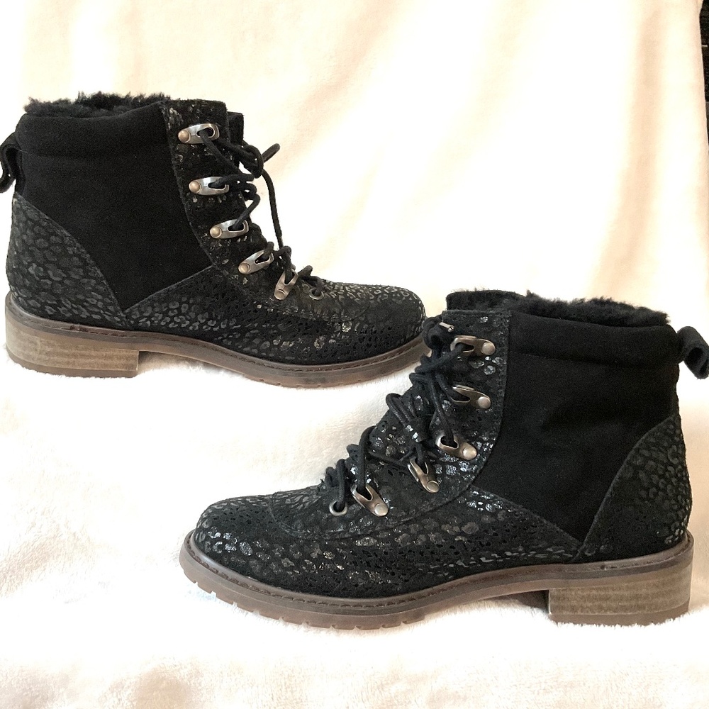 EMU AUSTRALIA Leather Wool Lined  Waterproof Hiker Boots Sz 9